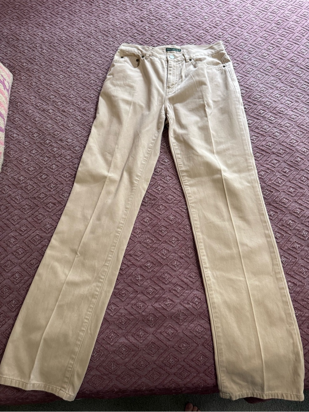 Ralph Lauren Beige Wide-Leg Women’s Jeans Size 2